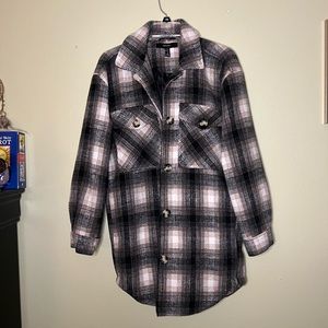 Flannel winter coat